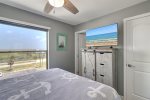 Upstairs guest bedroom with 40 smart television